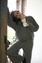 The Embroiderd cable knit set